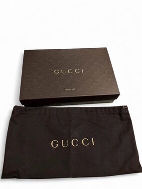 Gucci Brown Box and Dust Bag